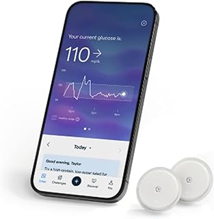 Lingo Continuous Glucose Monitor (CGM) & App (Pack of 2)